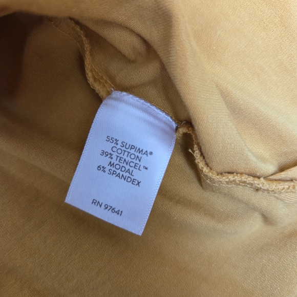 J. Jill Women's Mustard Yellow Top Large Petite - Picture 4 of 5
